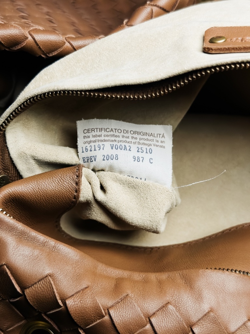 Bottega Veneta Capri Leather Tote - Picture 6 of 6
